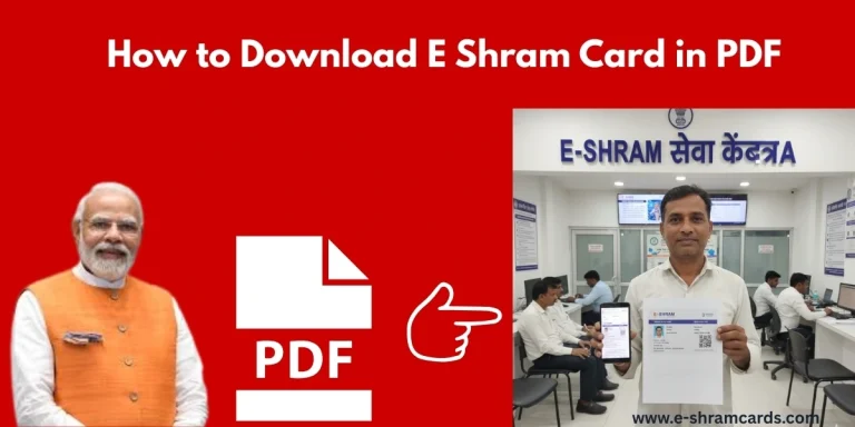E Shram Card Download PDF