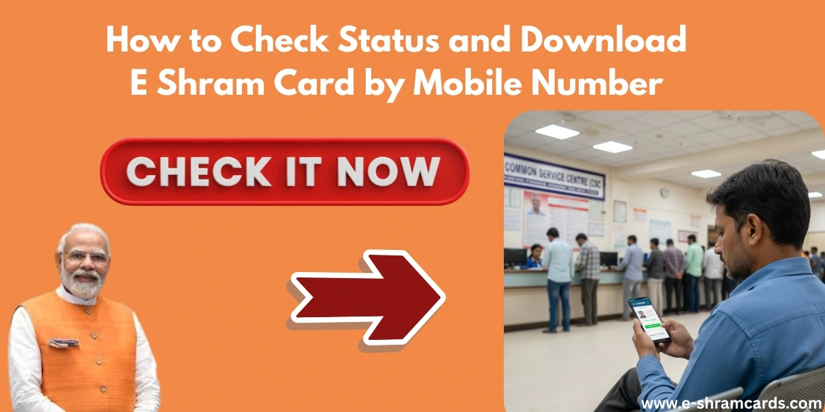 E Shram Card Status check by Mobile number