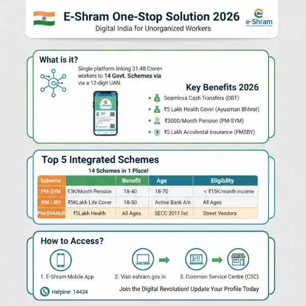 E Shram One stop solution process