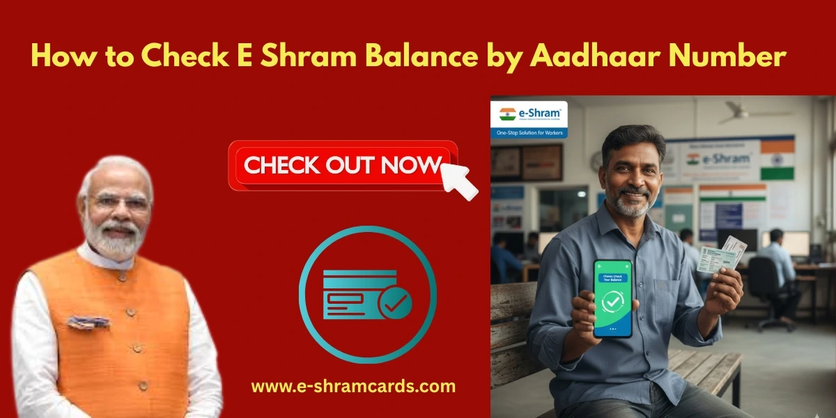 How to check E Shram balance by Aadhaar number