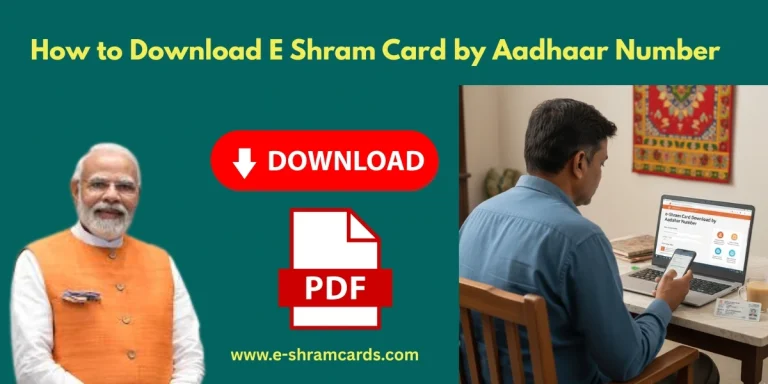 How to download E Shram Card by Aadhaar number