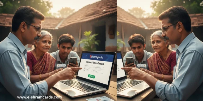 How to update E Shram Profile